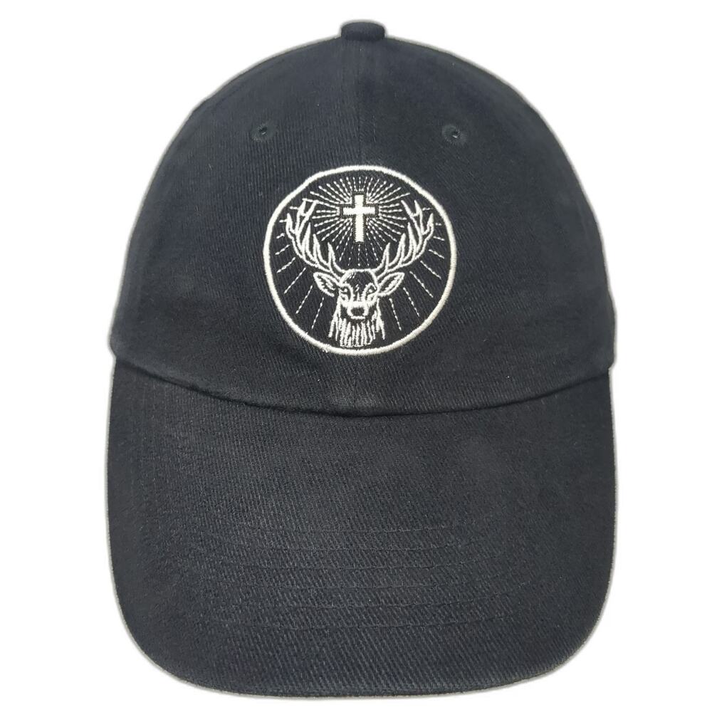 Jägermeister Baseball Cap Black L Stag Logo Just Chill Bottle Graphic Hat